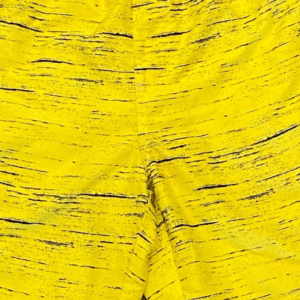 BROOKLYN CLOTH Men's Yellow Streaky Volley Swim Trunks Size‎ Small